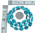 Sterling Silver Turquoise Freeform Bead Necklace KX121330